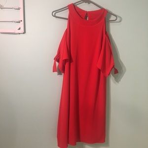 red semi formal dress